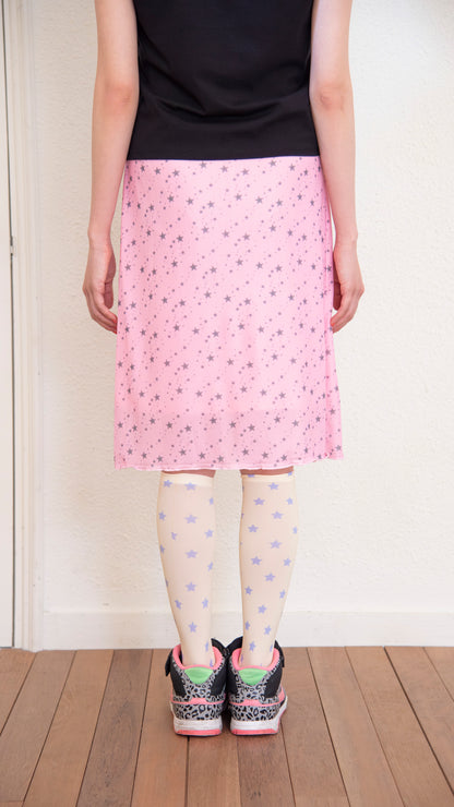 193 Star mesh midi skirt