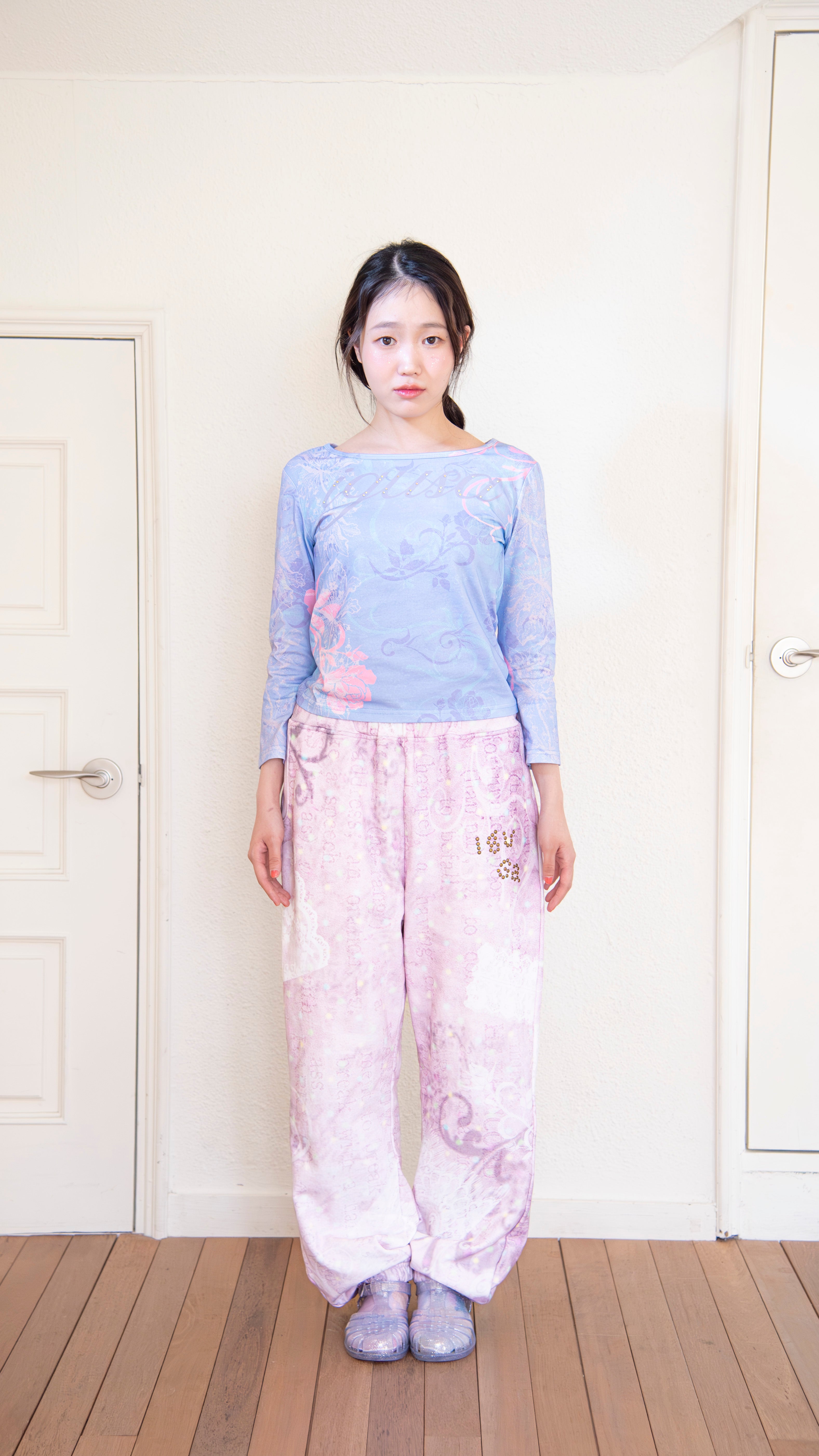 193 Frost 3/4 sleeve top