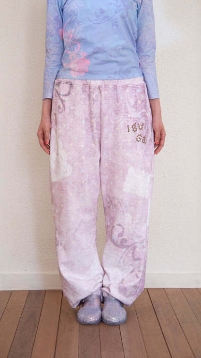 193 Lo-fi girl cotton sweatpants