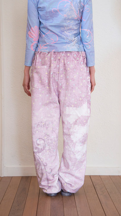 193 Lo-fi girl cotton sweatpants