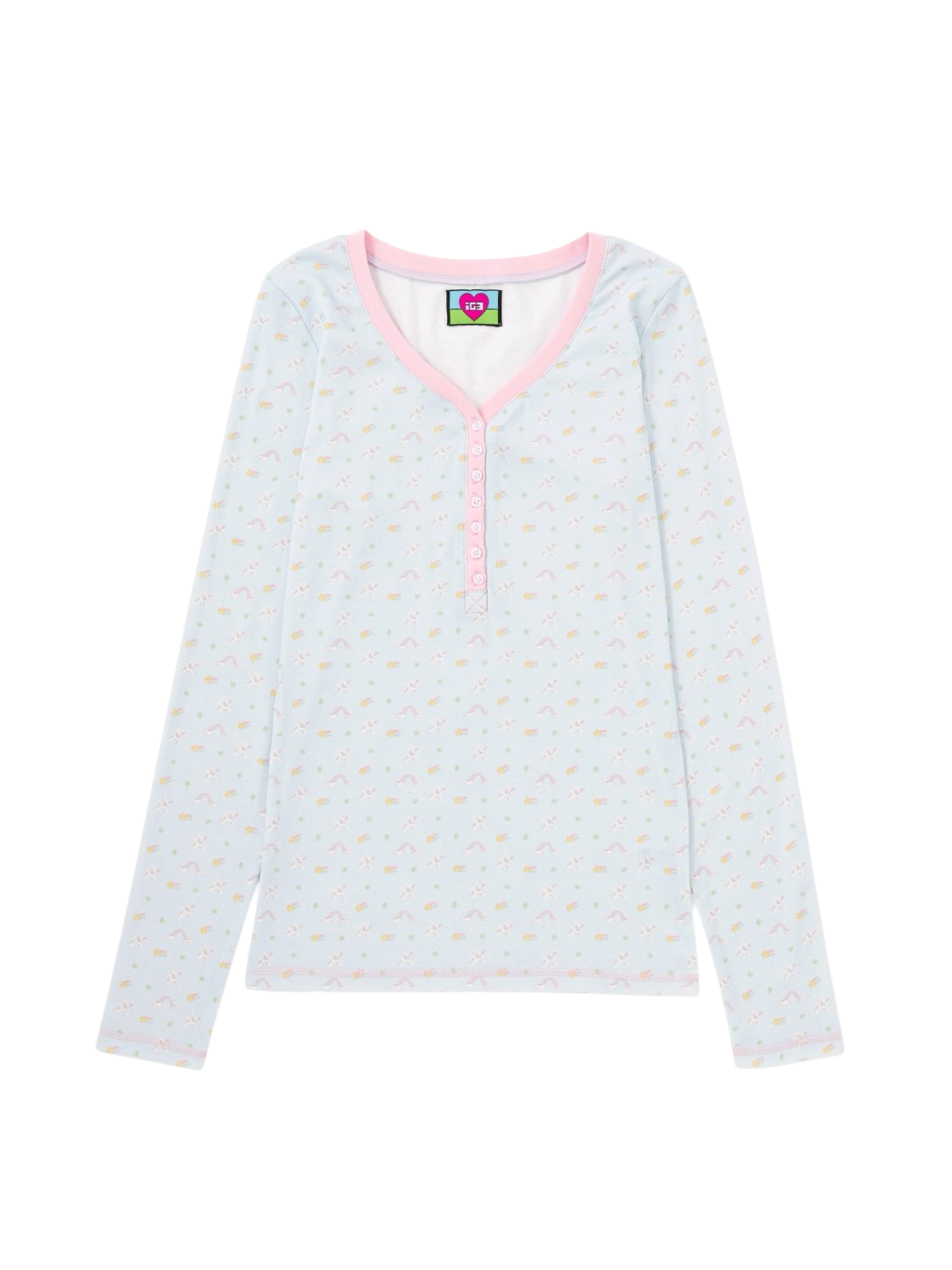Daydream henley neck long sleeve