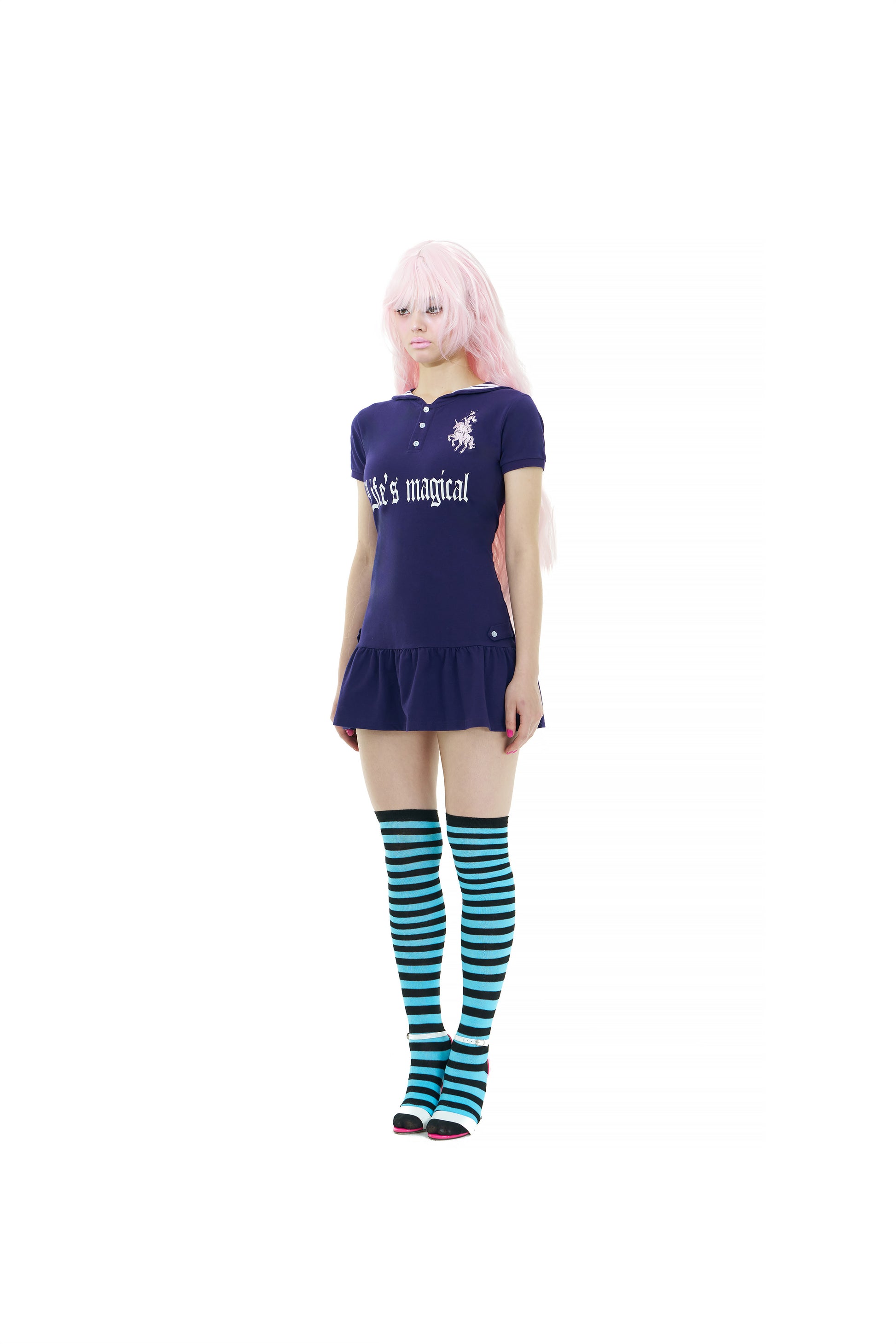 Life is magical sailor dress navy