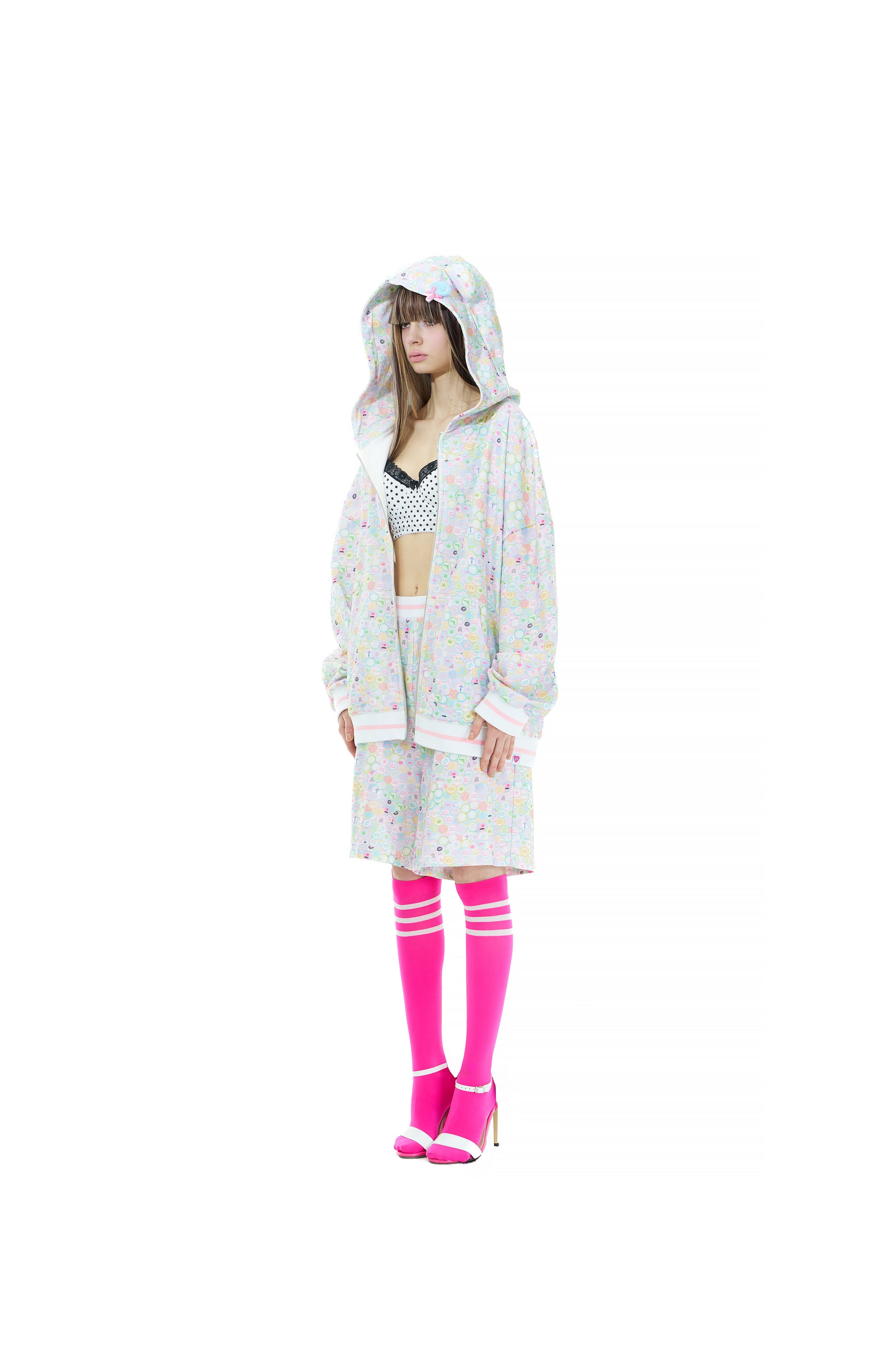 Candy shop bear zip hoodie