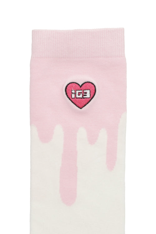 MELT OVER KNEE SOCKS WHITE