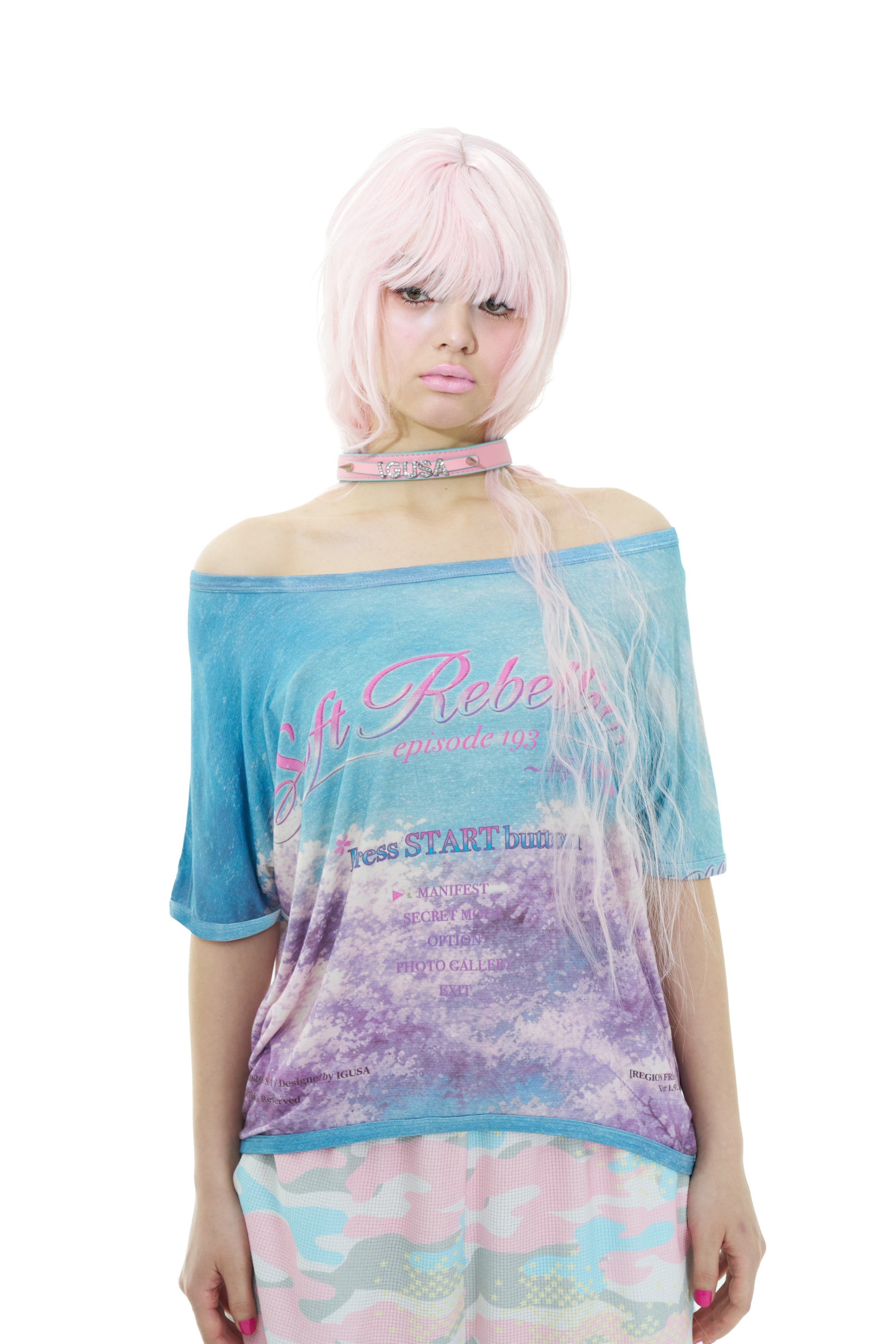 Simulation Off-shoulder top