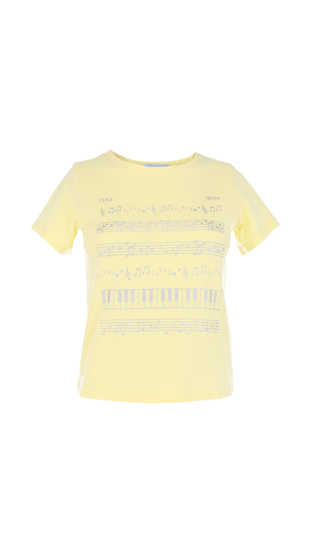 193 Piano glitter T-shirt