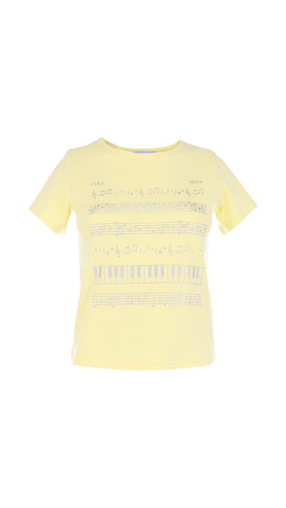 193 Piano glitter T-shirt