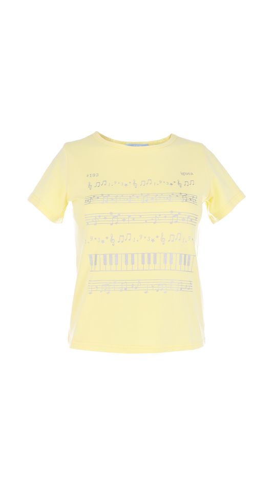 193 Piano glitter T-shirt