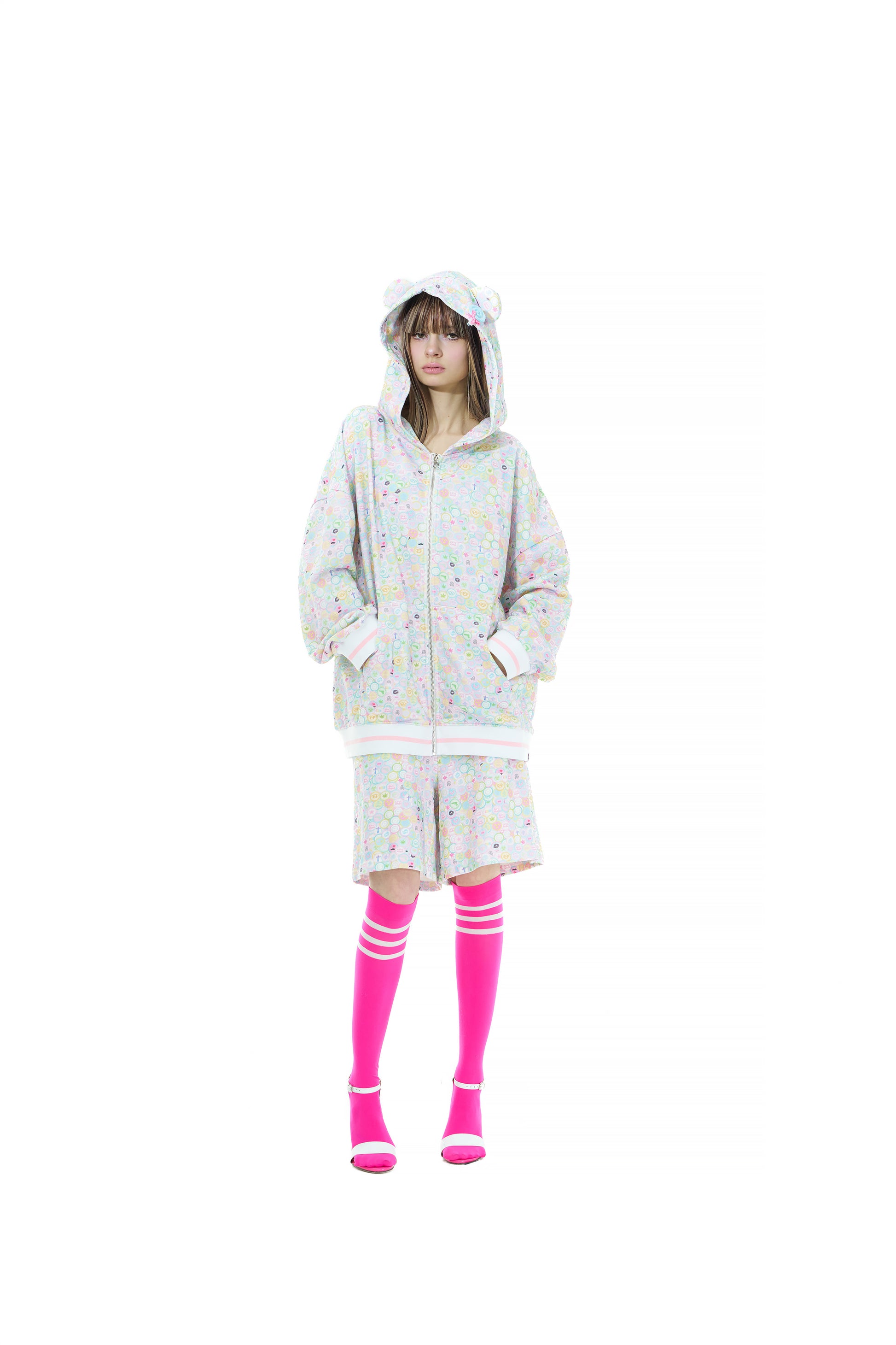 Candy shop bear zip hoodie