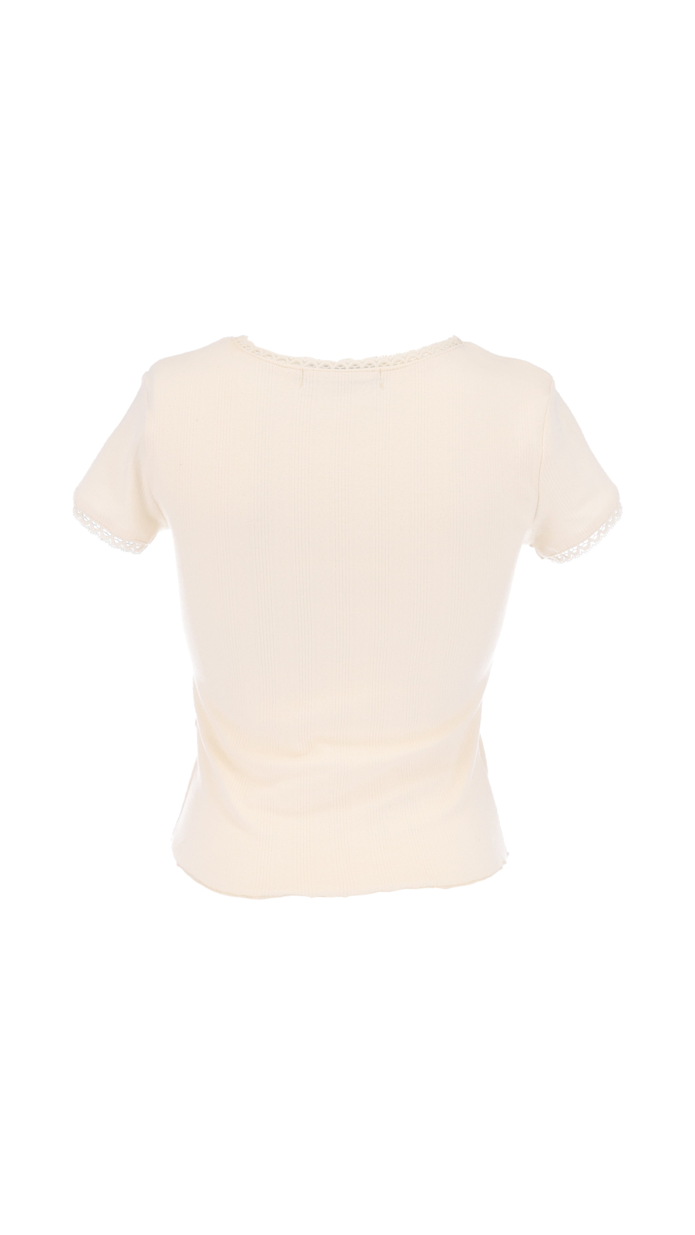 193 Aurora lace rib top
