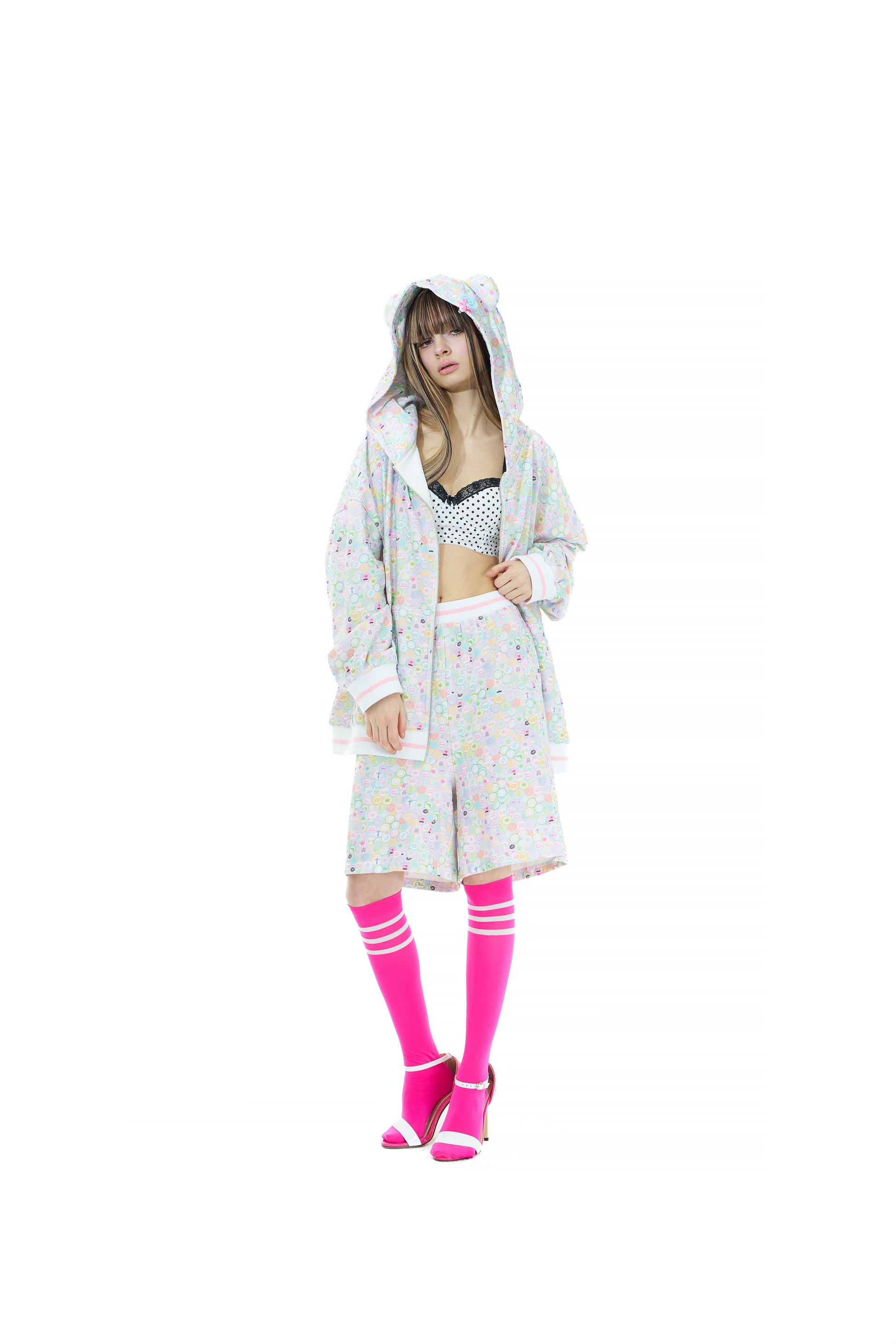 Candy shop bear zip hoodie