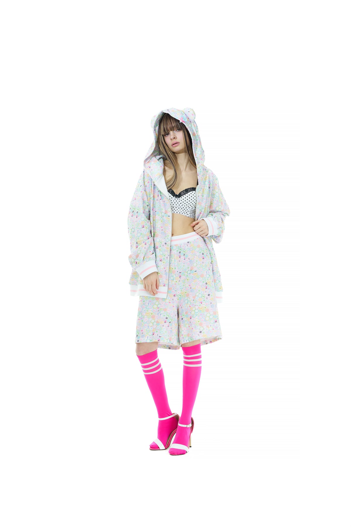 Candy shop bear zip hoodie