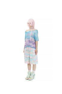 Sugar camouflage waffle shorts pink