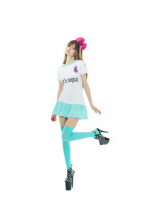 Life is magical sailor dress mint