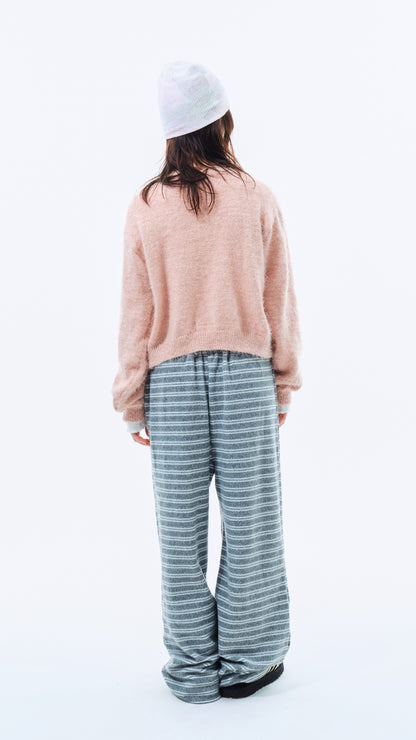 Winter stripe fleece pants