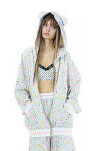 Candy shop bear zip hoodie