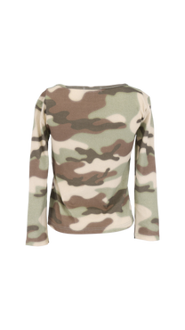 igusa 迷彩193 CAMOUFLAGE 3/4 SLEEVE TOP Camouflage 3/4 sleeve top – Igusa