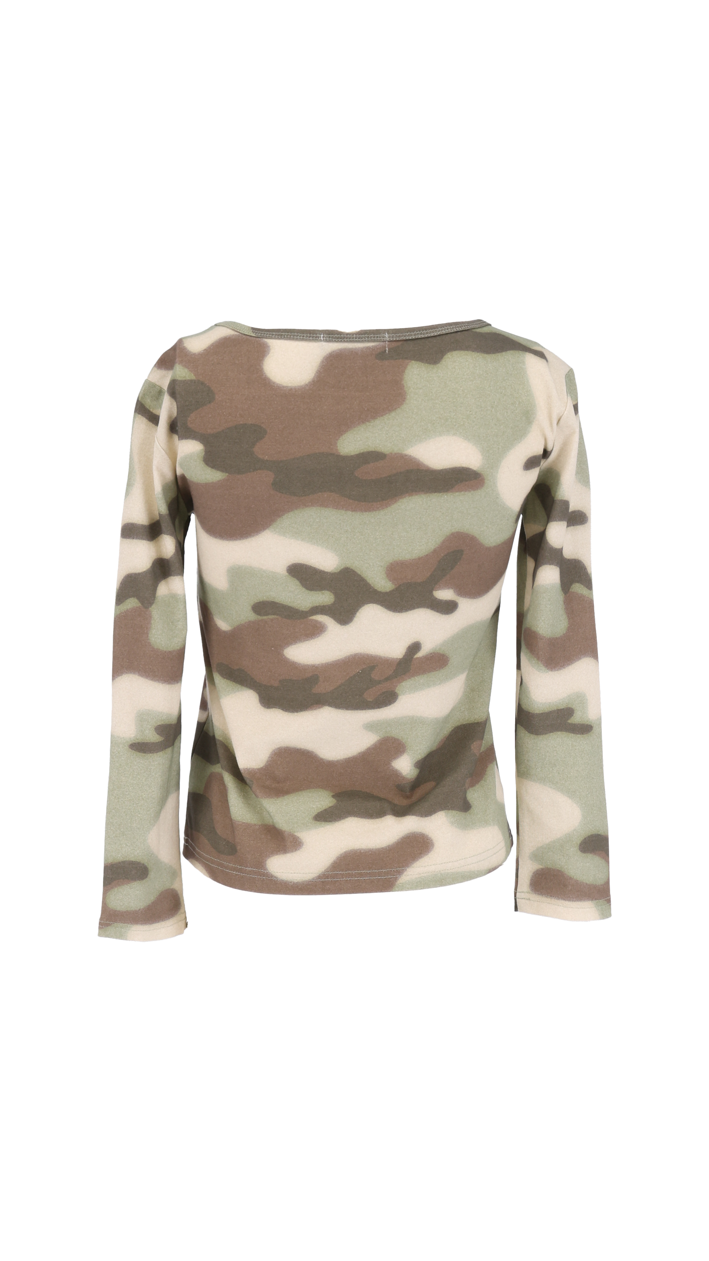 193 camouflage 3/4 sleeve top