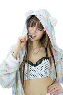 Candy shop bear zip hoodie