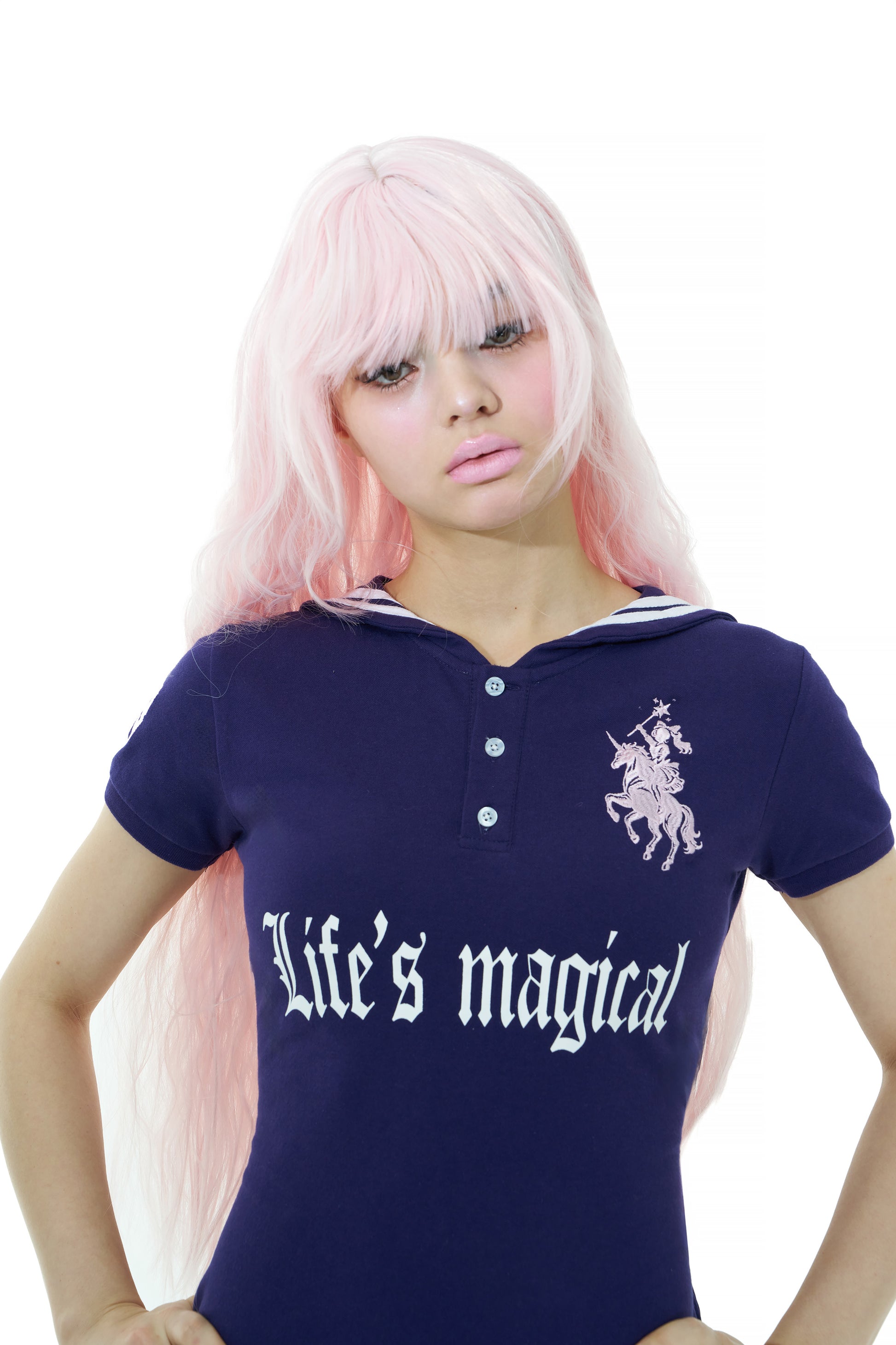 Life is magical sailor dress navy