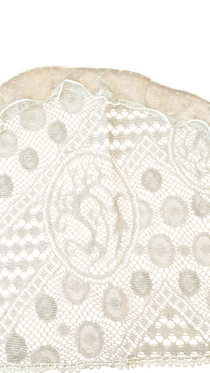 Lace frill scarf (ivory)