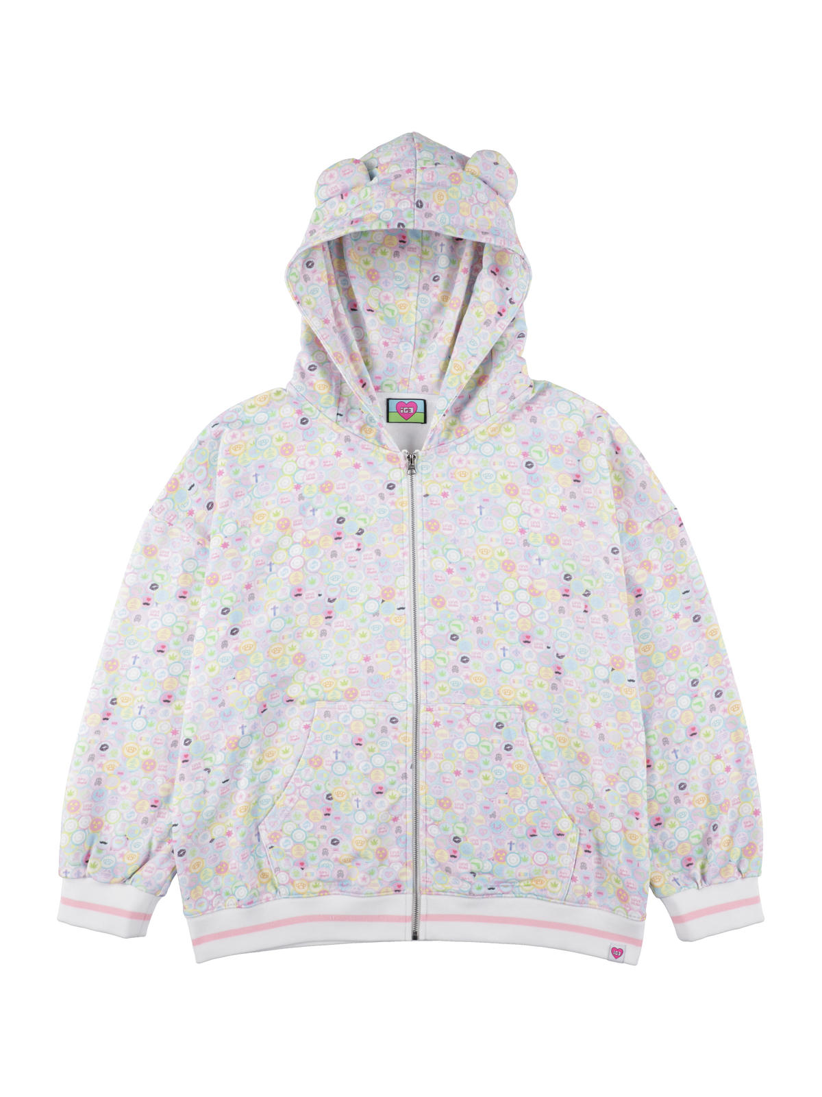 Candy shop bear zip hoodie