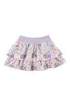 Goth stamp fleece frill skirt