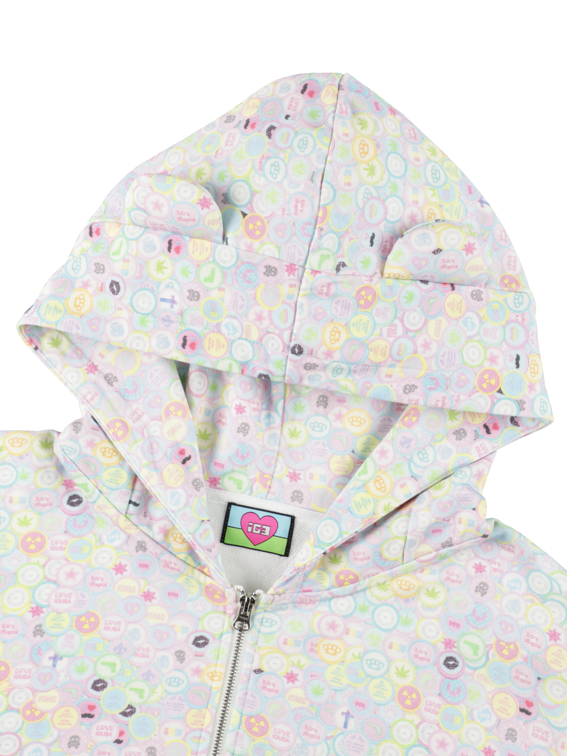 Candy shop bear zip hoodie