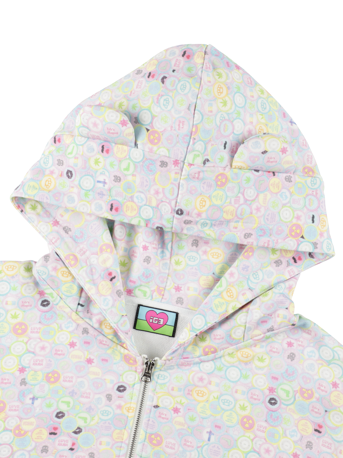 Candy shop bear zip hoodie