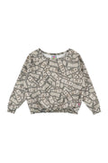 Fake Money Off Shoulder Sweatshirt