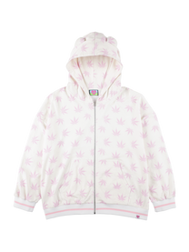 Leaf bear zip hoodie