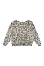 Fake Money Off Shoulder Sweatshirt
