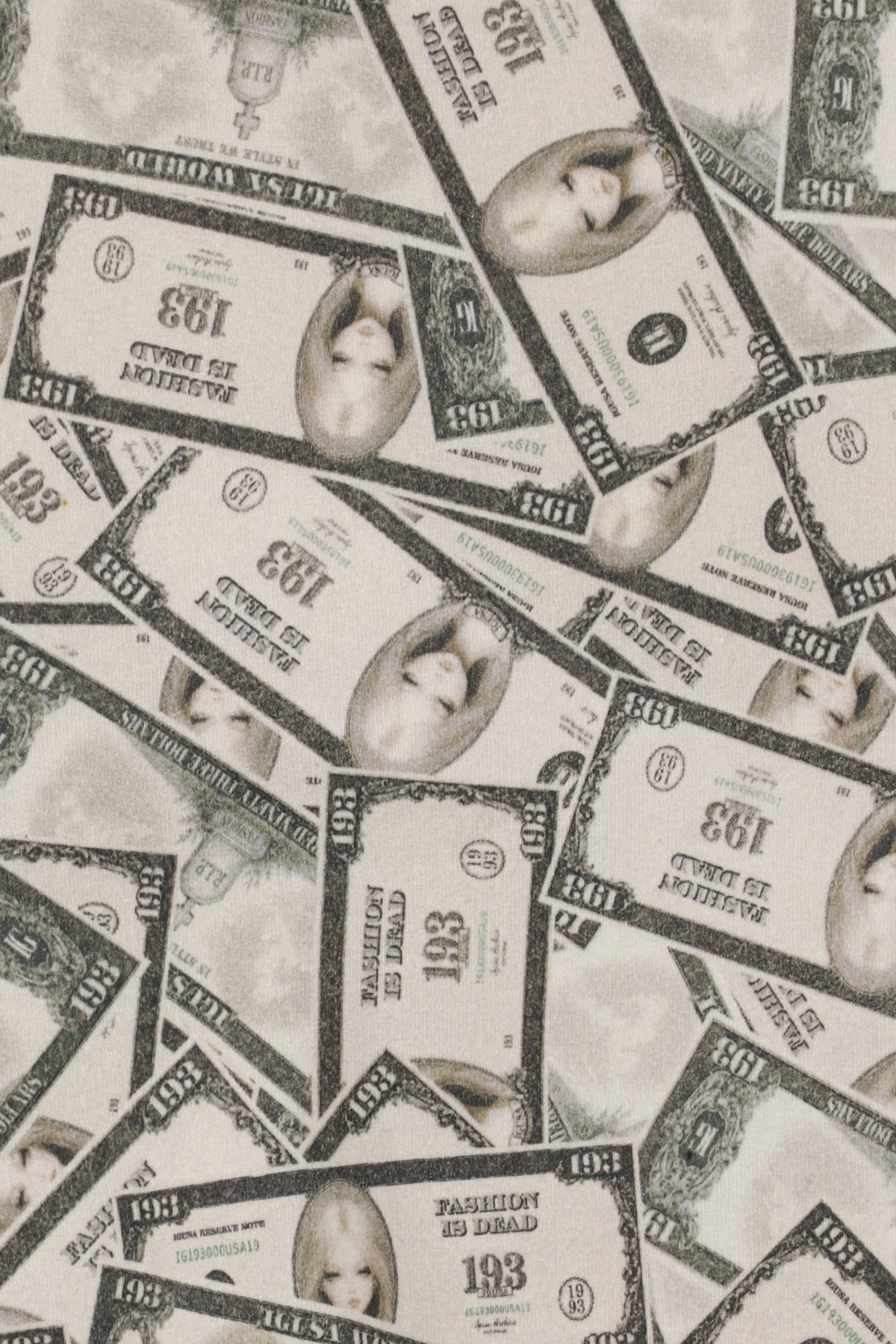 Fake Money Off Shoulder Sweatshirt
