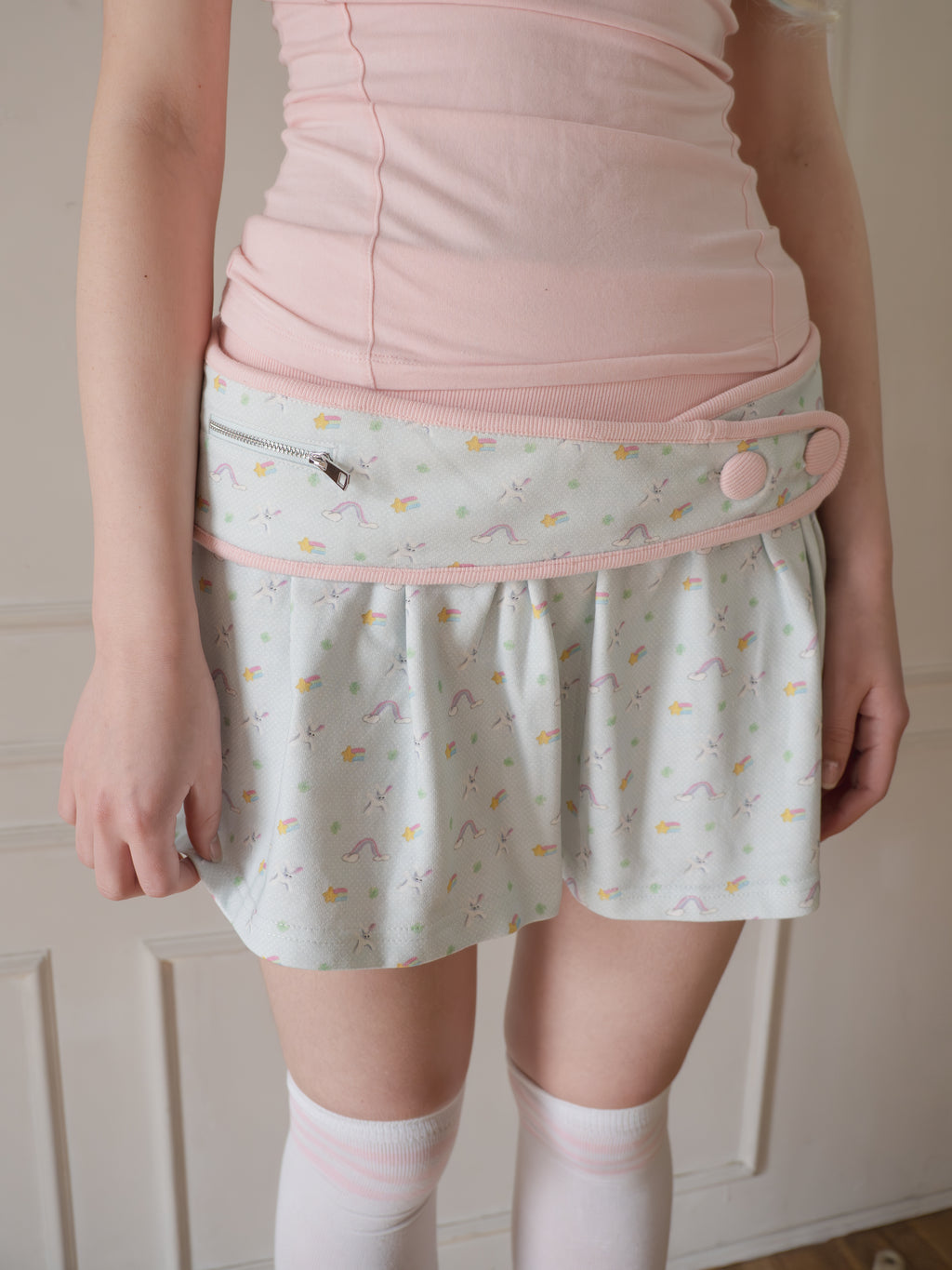 Daydream Belt-Layered Skirt