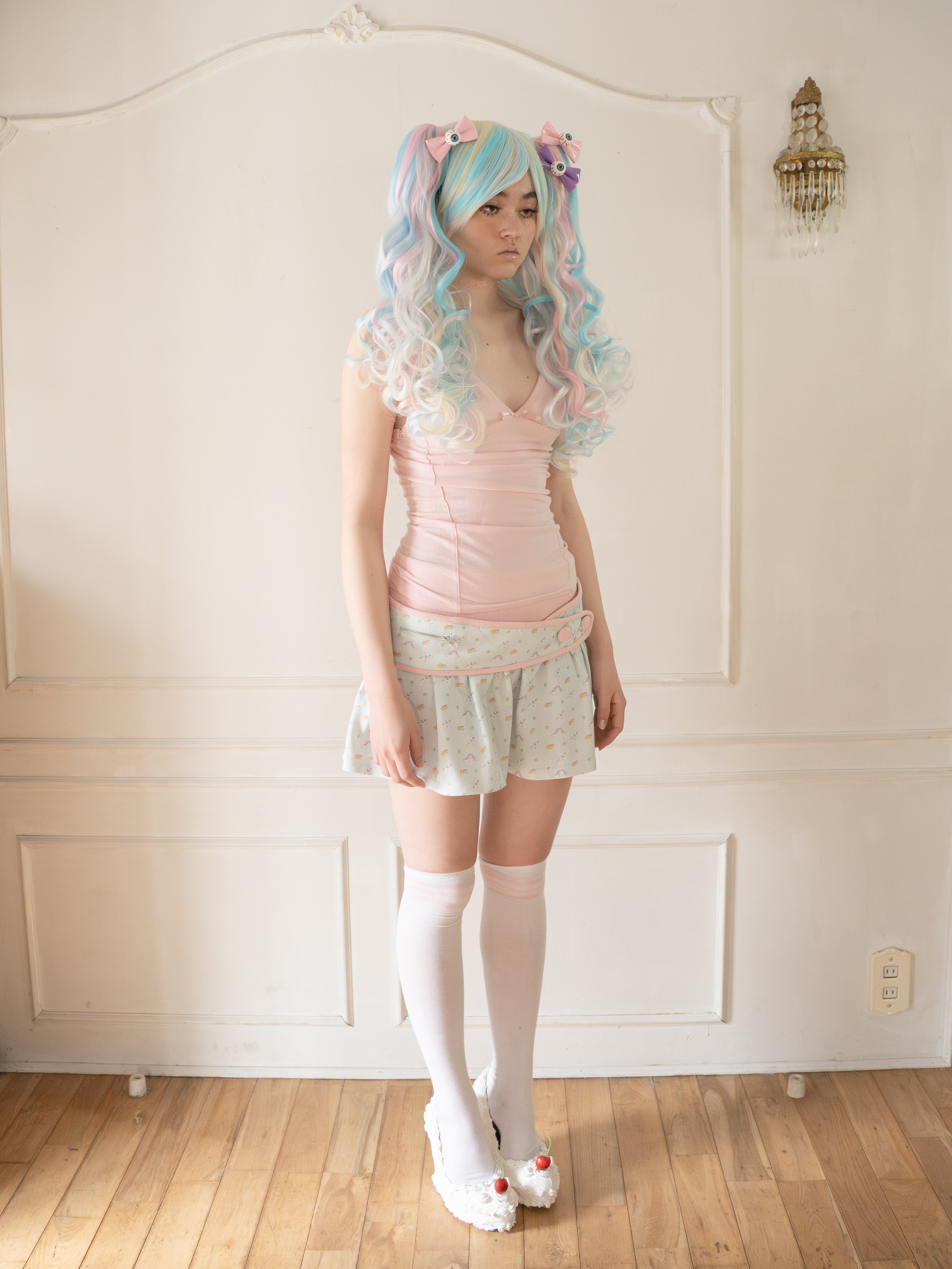 Daydream Belt-Layered Skirt