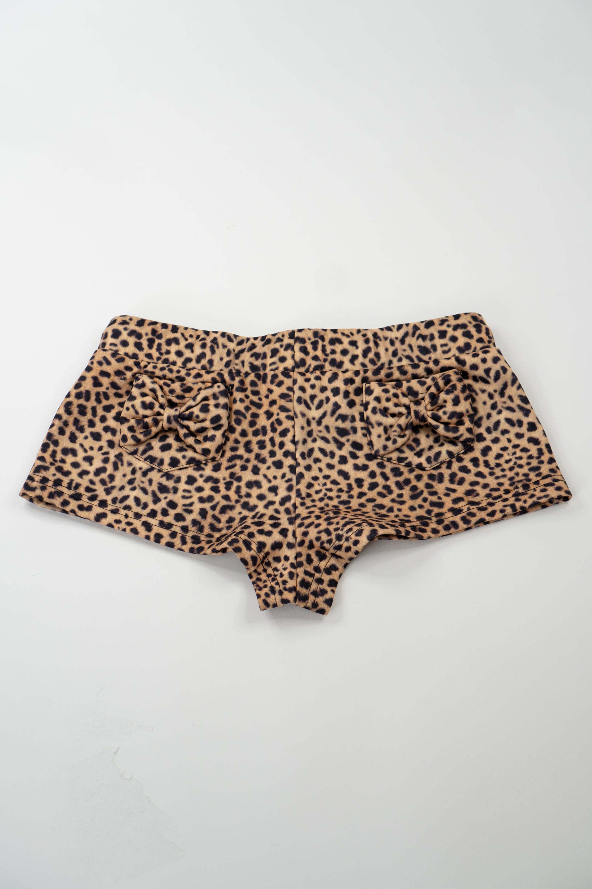 Leopard Ribbon Pocket Shorts