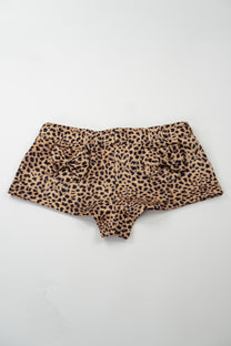 Leopard Ribbon Pocket Shorts