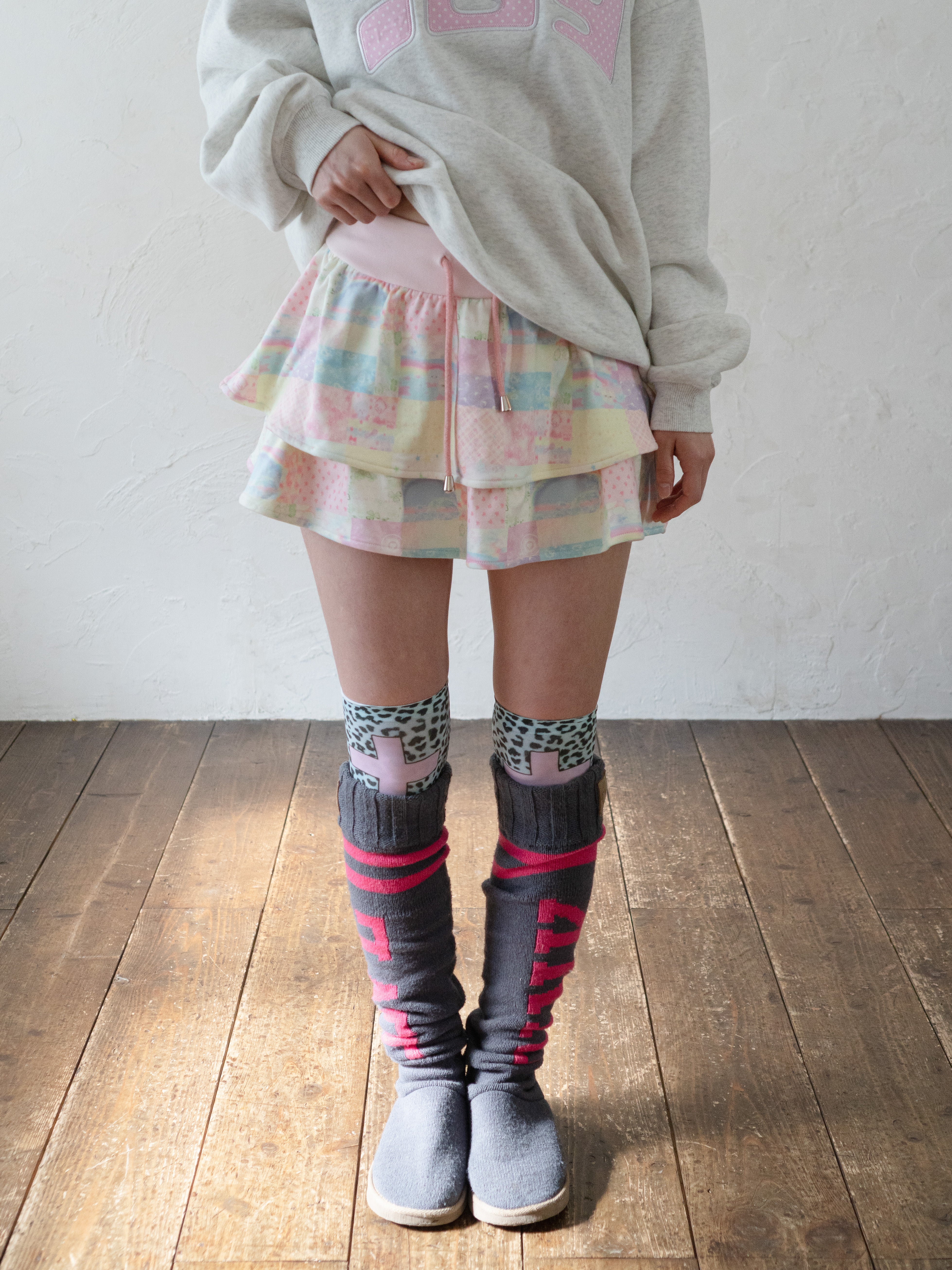 igusa 193 Sugar Frill Fleece Skirt スカート Sugar Frill Fleece Skirt – Igusa