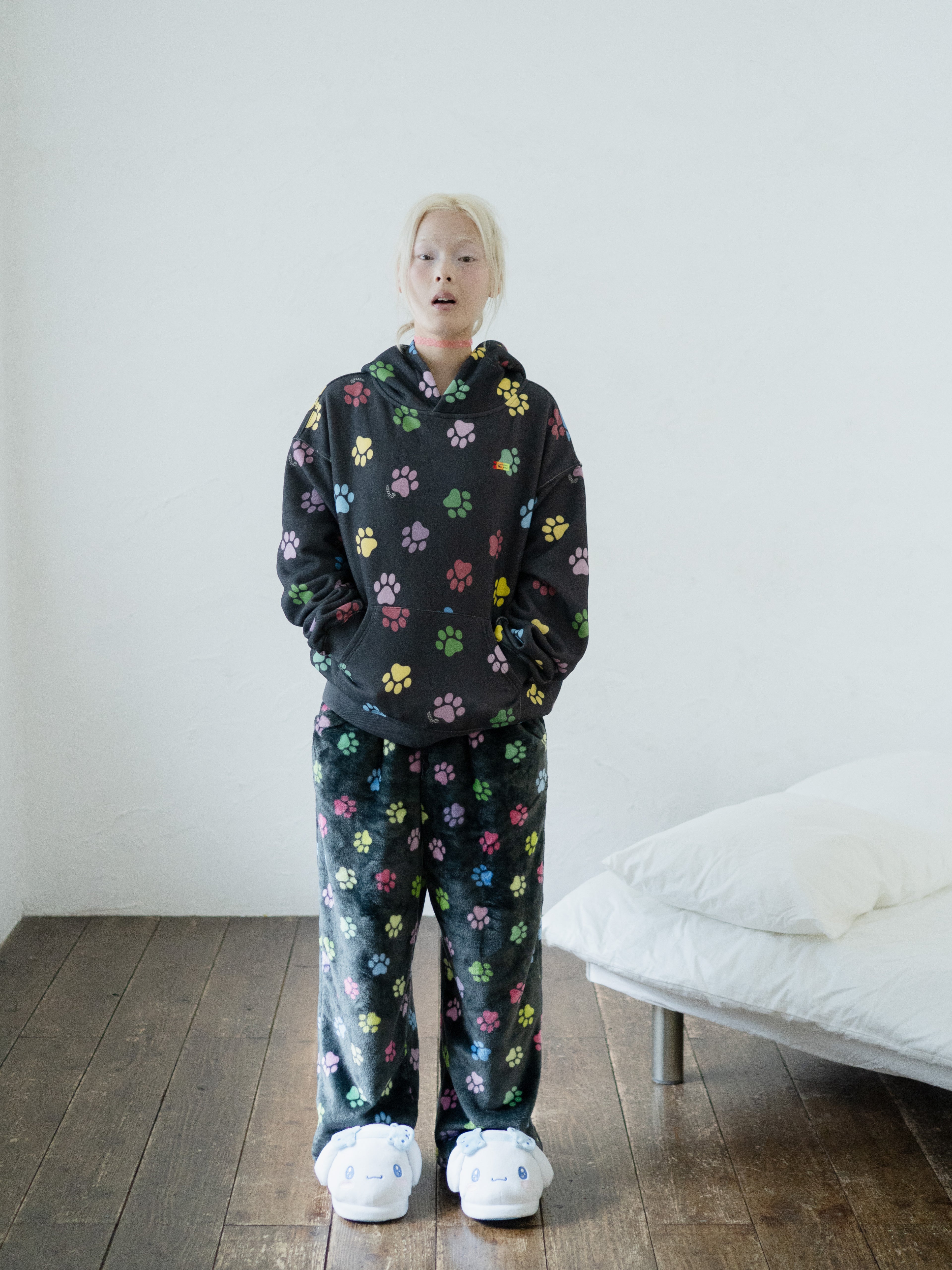 Paw Print Fleece Pants