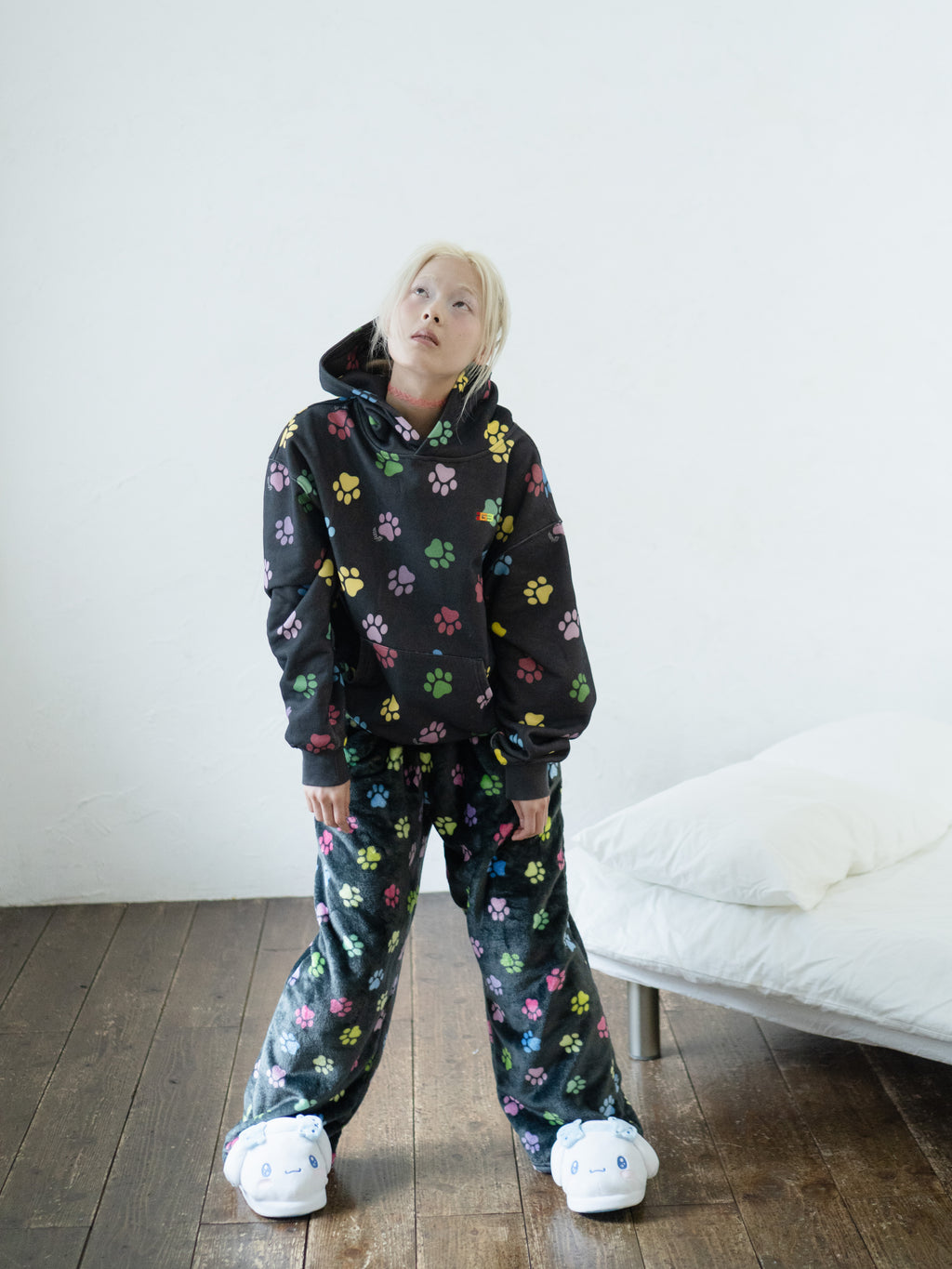 Paw Print Fleece Pants