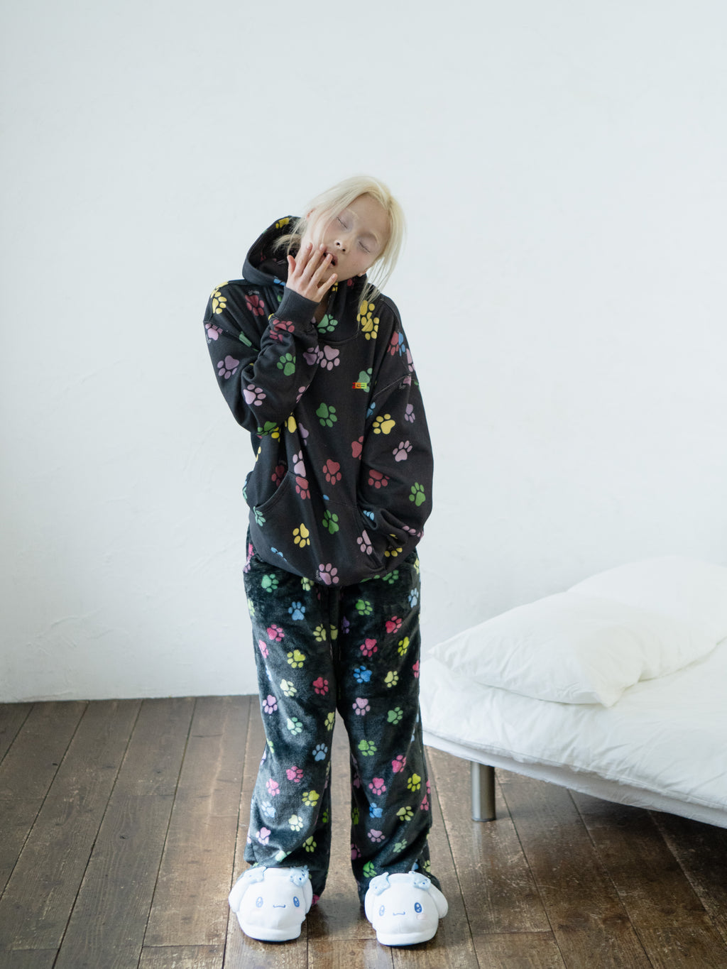 Paw Print Fleece Pants