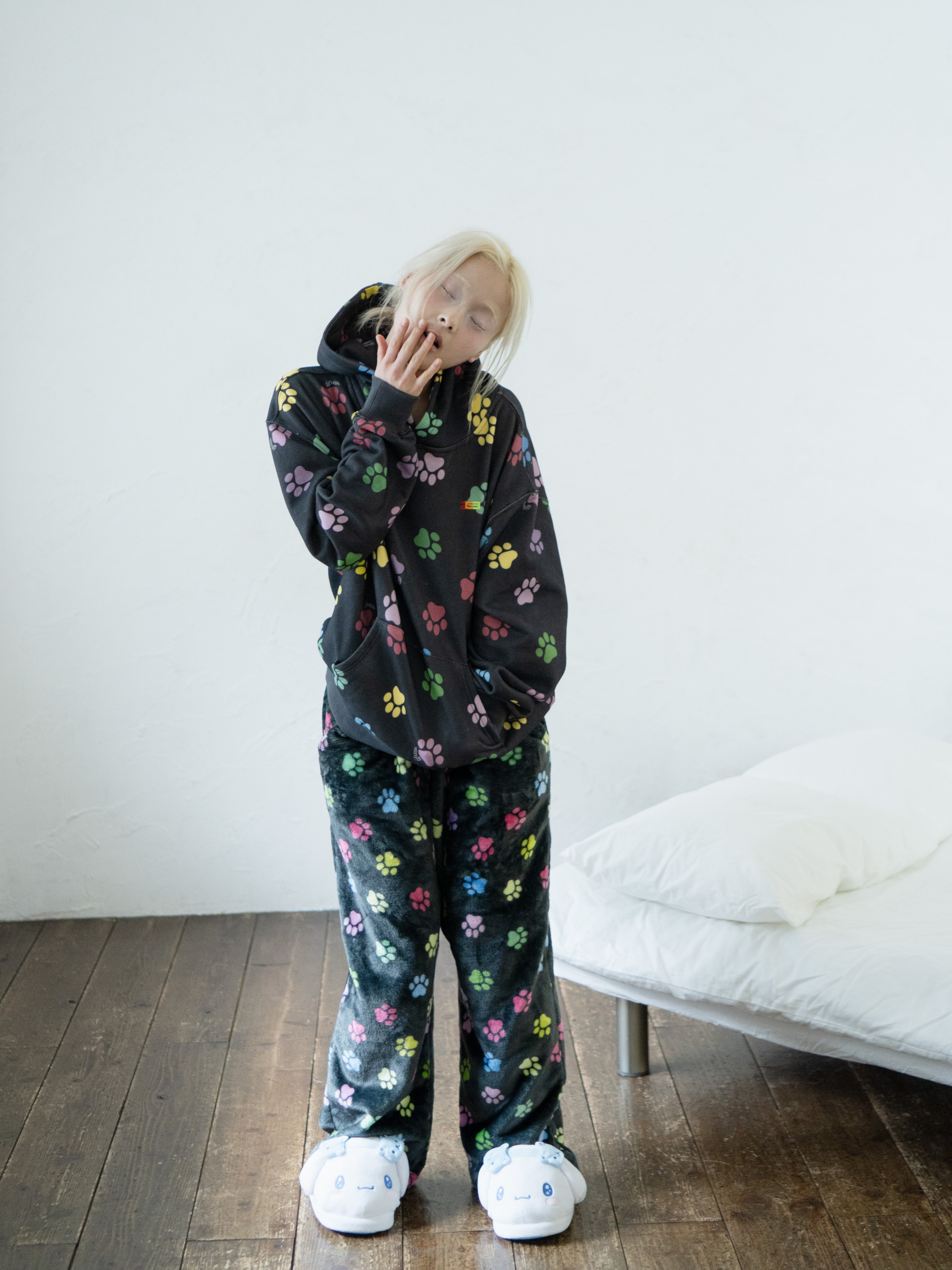 Paw Print Fleece Pants