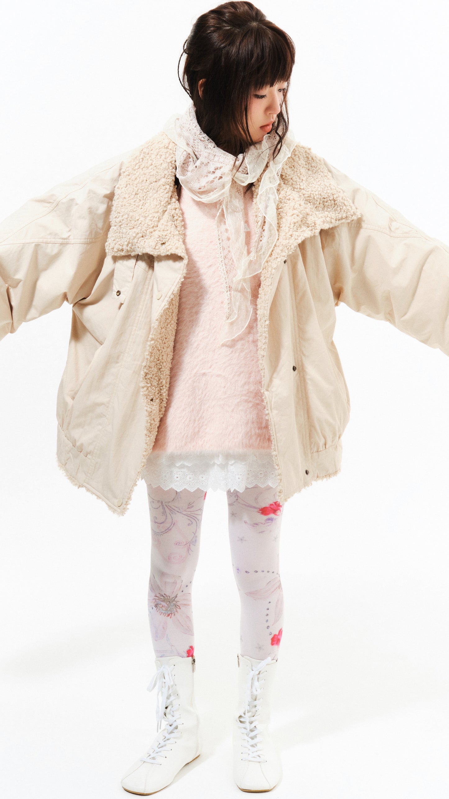 Shearing archive field jacket (cream)