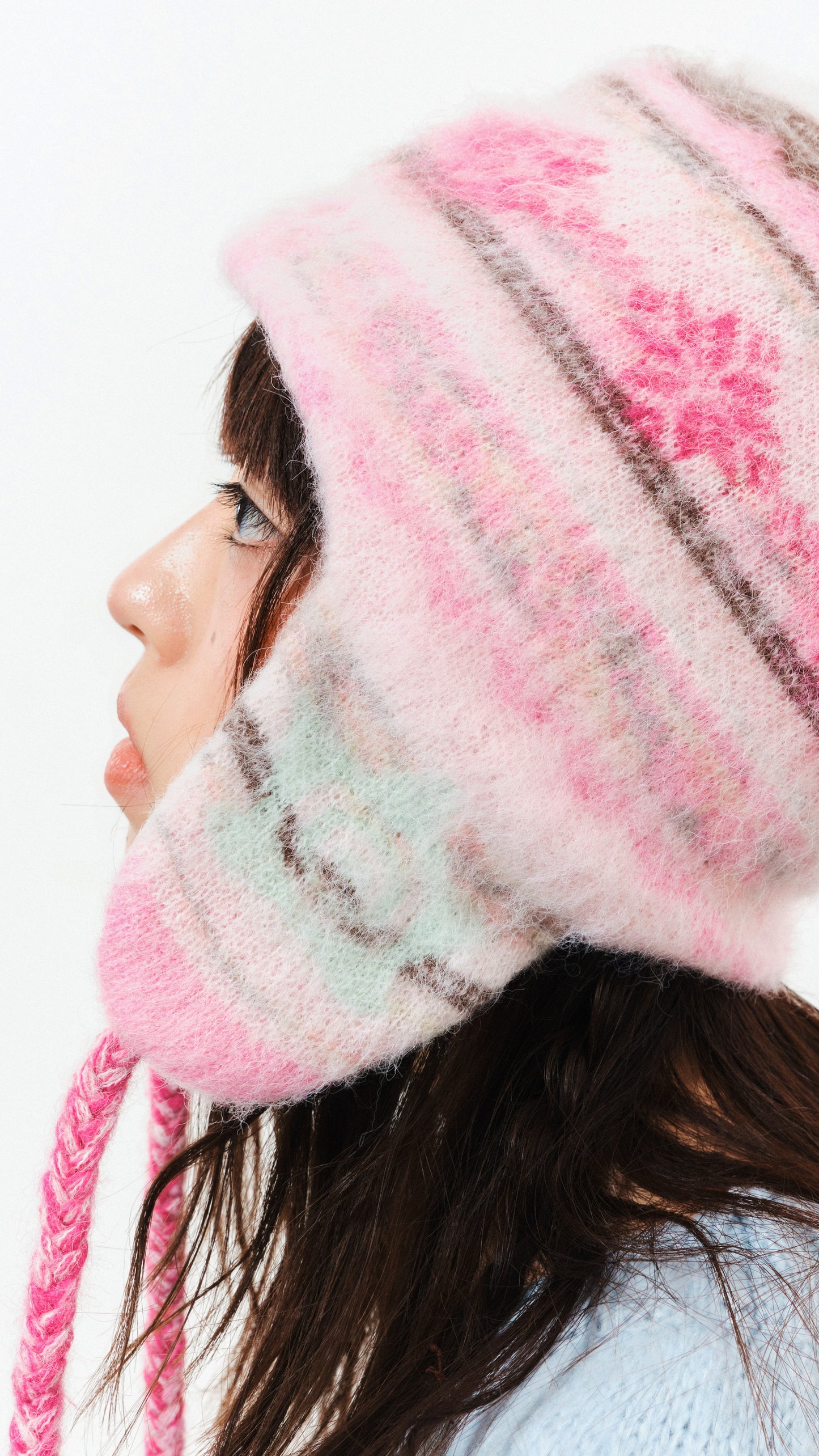 193 Mohair earflap beanie