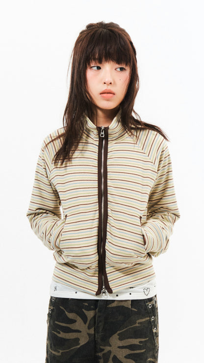 Crayon 2-way zip-up jacket