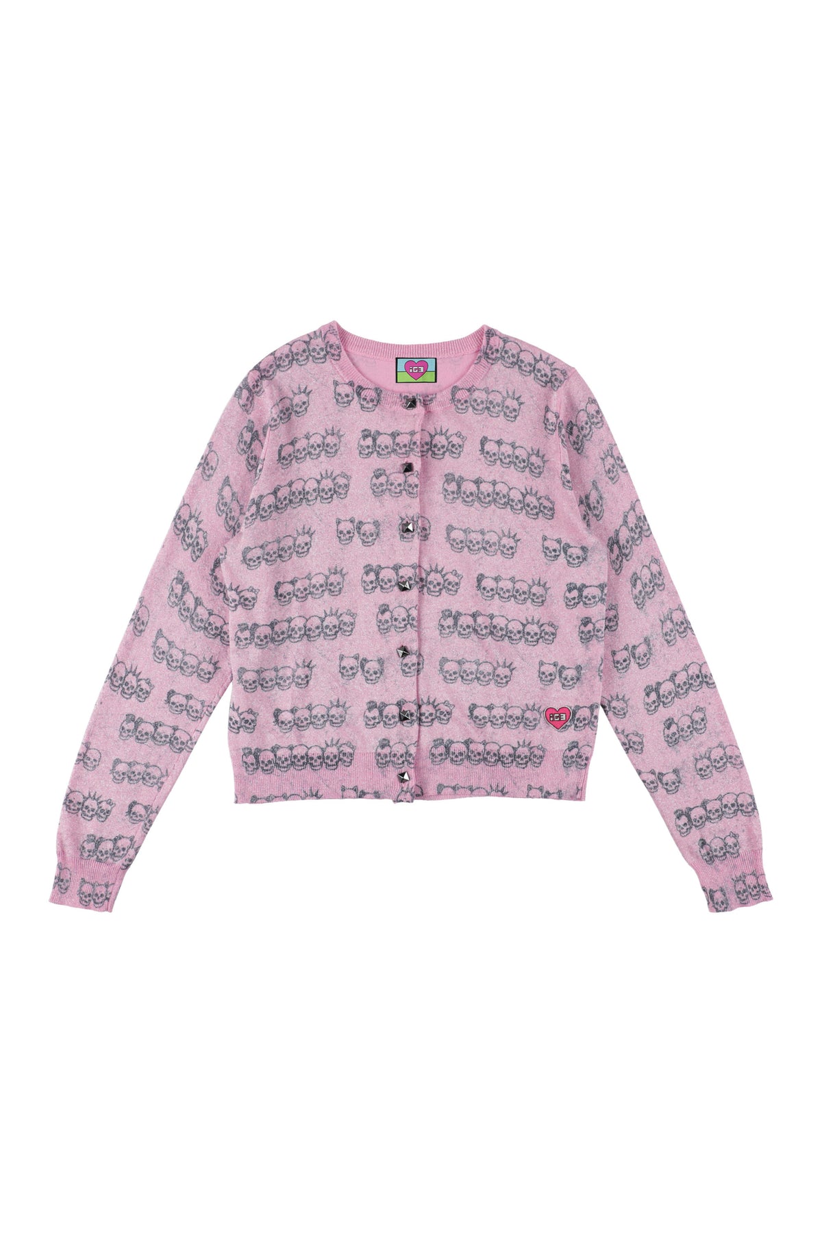 Skull family glitter cardigan