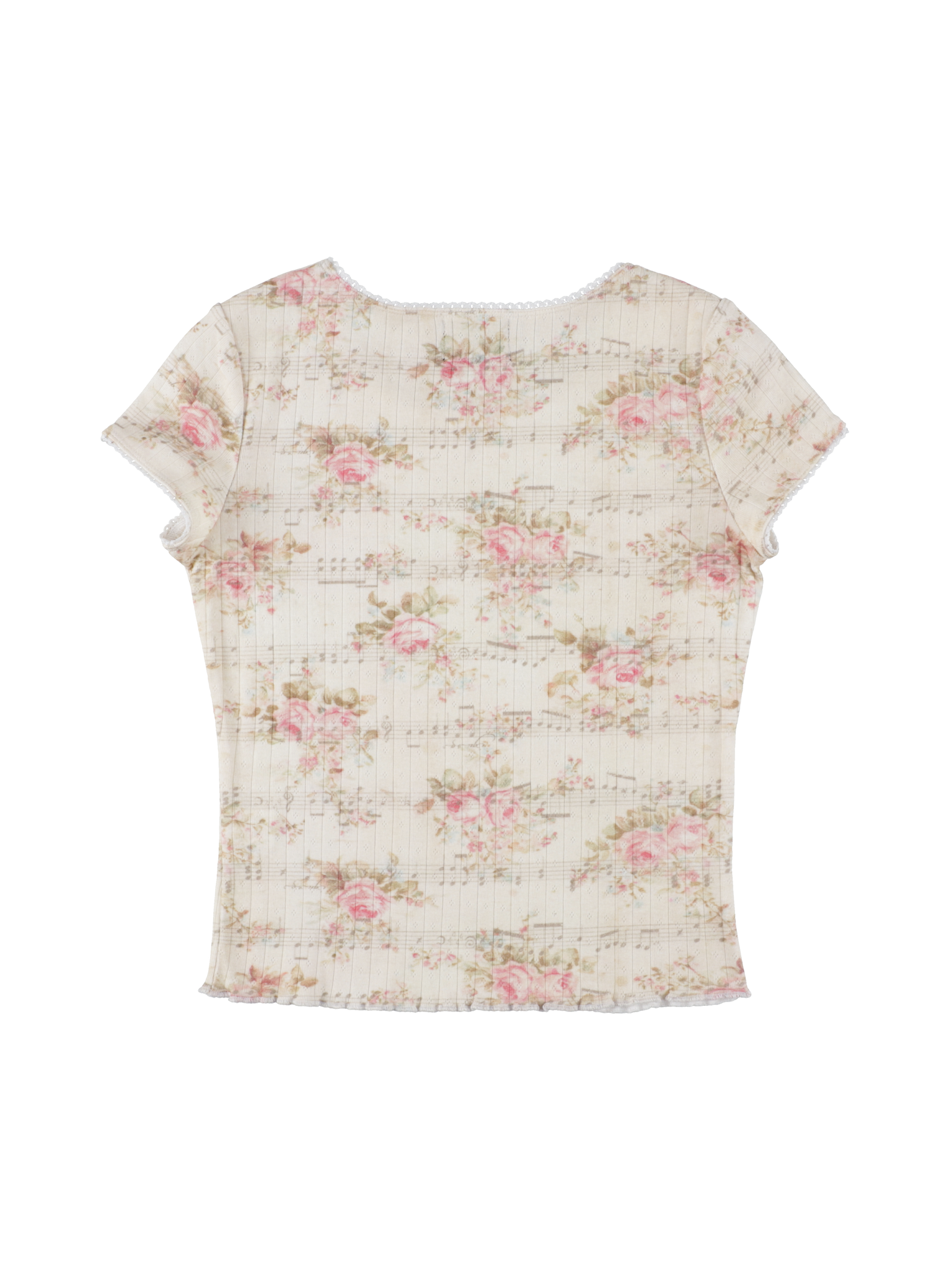 Rococo lace rib top