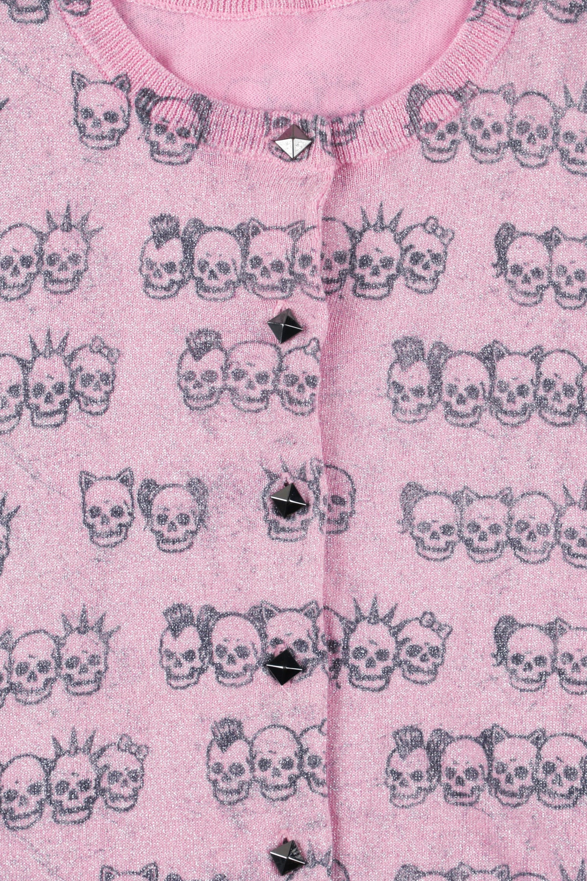 Skull family glitter cardigan