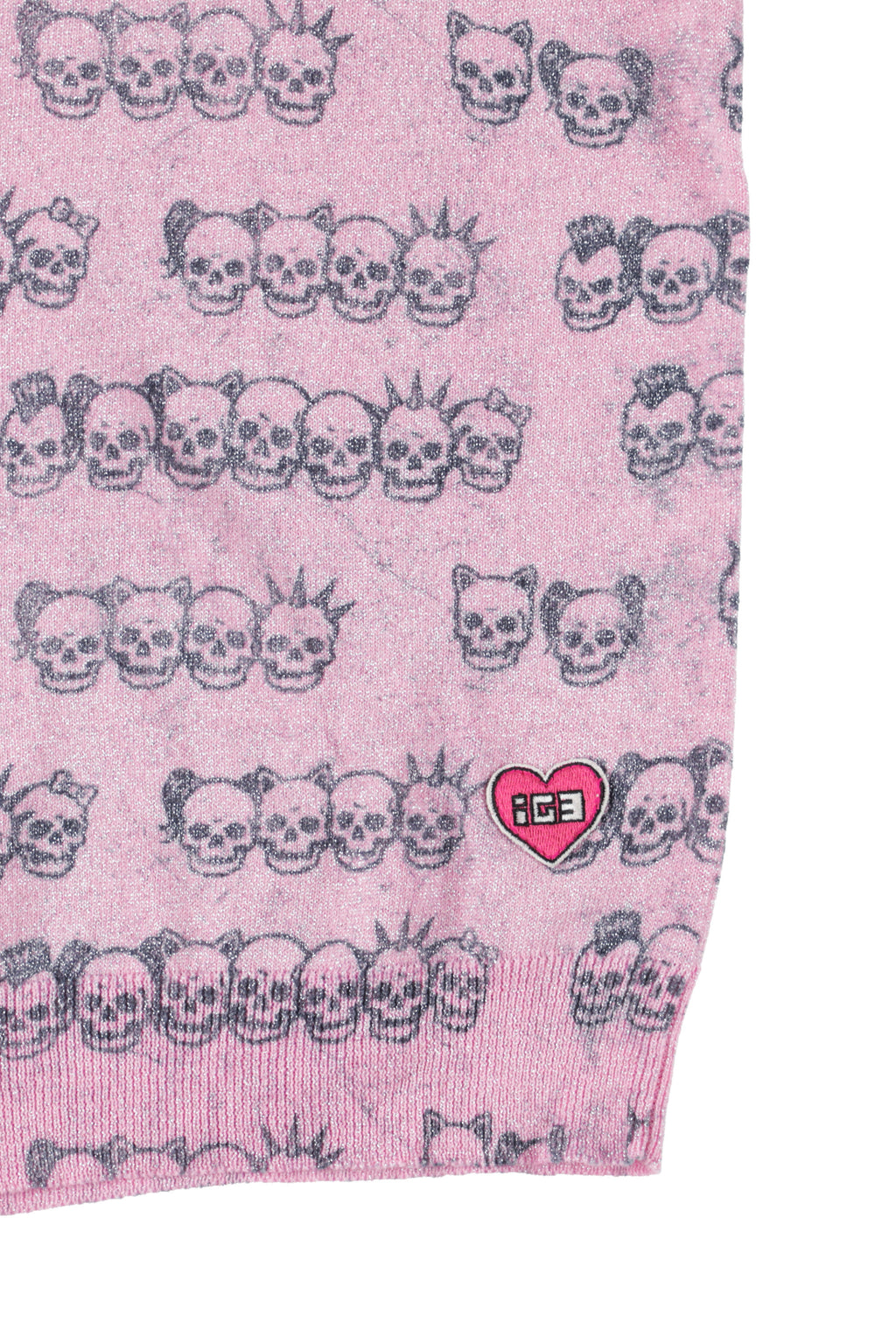 Skull family glitter cardigan