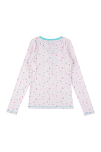 Goth Pixel Henley Top